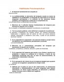 Habilidades Psicoterapéuticas