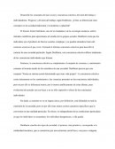 Desarrolle los conceptos de lazo social y conciencia colectiva, división del trabajo e individualismo.