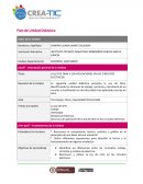 Plan unidad didáctica: Ley de Ohm.