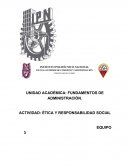 Actividad: Ética y responsabilidad social