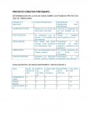 DETERMINACION EN LLUVIA DE IDEAS SOBRE LOS POSIBLES PROYECTOS QUE SE TRABAJARAN.