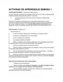 Actividad de aprendizaje semana 1 Desarrollo del taller aplicativo