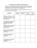 Cuestionario Diagnostico organizacional