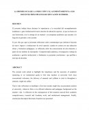 LA IMPORTANCIA DE LA INDUCCIÓN Y EL ACOMPAÑAMIENTO A LOS DOCENTES PRINCIPIANTES DE EDUCACIÓN SUPERIOR.
