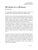 Deterioro de la dignidad