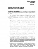 Escrito de aclaración de audiencia.