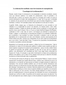 La información mutilada como herramienta de manipulación