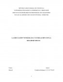 LA EDUCACION VENEZOLANA Y SU RELACION CON LA REALIDAD SOCIAL