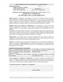 PROCEDIMIENTOS DE AUDITORIA DE CUMPLIMIENTO