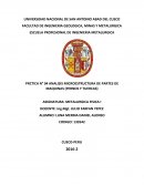 ANALISIS MICROESTRUCTURA DE PARTES DE MAQUINAS (PERNOS Y TUERCAS)