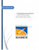 Fundamentos de la escritura. Actividad #1: Acopio de ideas.