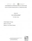 Ensayo "El extranjero" Existencialismo