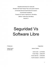 Software libre vs seguridad informatica. Página 1