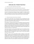 Análisis del poder político