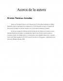 Acerca de la autora Brenda Mendoza González