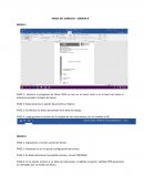 Pasos del ejercicio de Word 2016
