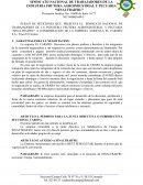 PLIEGO DE PETICIONES QUE PRESENTA EL SINDICATO NACIONAL DE TRABAJADORES DE LA INDUSTRIA FRUTERA AGROINDUSTRIAL Y PECUARIA “SINALTRAIFRU” A CONSIDERACION DE LA EMPRESA AGRICOLA EL CARMEN S.A.-