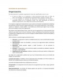 Actividad de aprendizaje 1 Organización