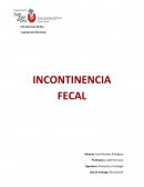 1r grado de Enfermería INCONTINENCIA FECAL