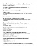 Cuestionario Oracle DataBase