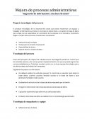 Mejora de procesos administrativos “migración de información a una base de datos”