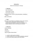 Reporte de entrevista de Director de Administración y Finanzas.