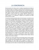 ENSAYO IGNORANCIA