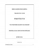 PROYECTO TRASTORNO DE DEFICIT DE ATENCION.