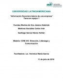 Informacion financiera.