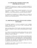 LA CONCEPCIÓN CONSTRUCTIVISTA DEL APRENDIZAJE ESCOLAR