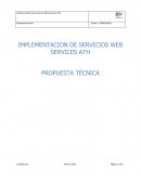 IMPLEMENTACION DE SERVICIOS WEB SERVICES ATH PROPUESTA TÉCNICA