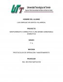 Protocolo de mantenimiento correctivo de una bomba sumergible.