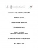 Actividad 2 Gestión directiva y liderazgo en la empresa