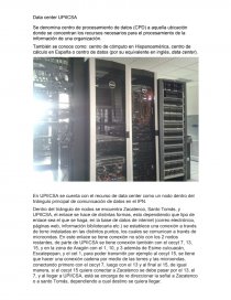 Data center de UPIICSA.. Página 1