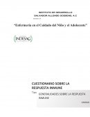 CUESTIONARIO DE INMUNIZACION