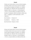 Primero que nada pudimos ver que el cliente regreso el tornillo al darse cuenta que no eran las medidas que él había encargado a la fábrica.