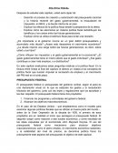 Economia. POLITICA FISCAL