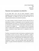 Resumen de la izquierda en los años 60´s