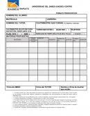 CUATRIMESTRE SOLICITADO PARA INSCRIPCIÓN: ENERO-ABRIL 2016