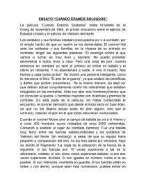 ENSAYO “CUANDO ÉRAMOS SOLDADOS”. Página 1