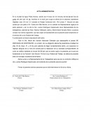 Acta Administrativa- A continuación se hace la descripción del hecho.