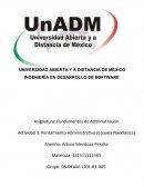 Proceso de administracion- UNIVERSIDAD ABIERTA Y A DISTANCIA DE MÉXICO