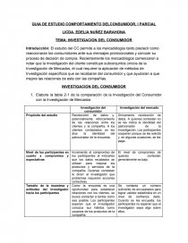 INVESTIGACION DEL CONSUMIDOR . PARADIGMAS. Página 1