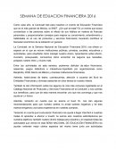 SEMANA DE EDUACION FINANCIERA 2016