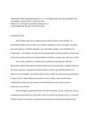 APROXIMACIÓN FENOMENOLÓGICA A LA INTEGRACION DE EDUCANDOS CON AUTISMO A TRAVES DE LA EDUCACIÓN