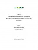 Ensayo conceptos de la administración, gobierno, gerencia, gestión y management