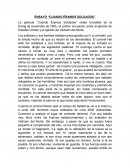 ENSAYO “CUANDO ÉRAMOS SOLDADOS”