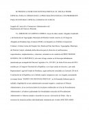 Defensas previas- SE PRESENTA ESCRITO DE DEFENSAS PREVIAS. SE DELEGA PODER ESPECIAL PARA EL EJERCICIO DE LA PROCURACIÓN JUDICIAL CON PROHIBICIÓN PARA SUSTITUIRLO. ESPECIAL CONDENA EN COSTAS.