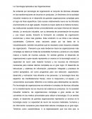 La Tecnología Aplicada a las Organizaciones
