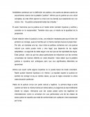 Aristóteles comienza con la definición de justicia.